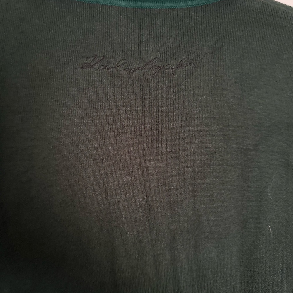 Karl Lagerfeld Polo Knit Dress, forest green, size S - Picture 7 of 8